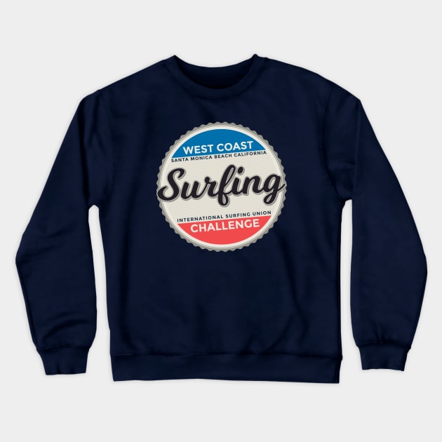 Surfing challenge Crewneck Sweatshirt by Vilmos Varga